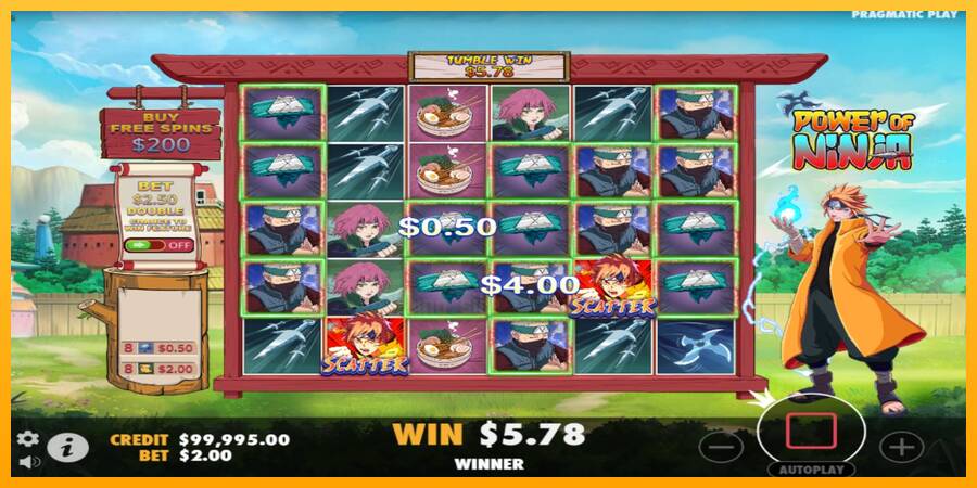 Power of Ninja gaming machine for money, picture 3