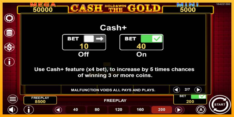 Cash The Gold Hold & Win gaming machine for money, picture 5