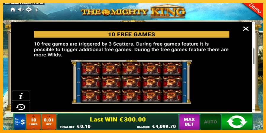 The Mighty King gaming machine for money, picture 5