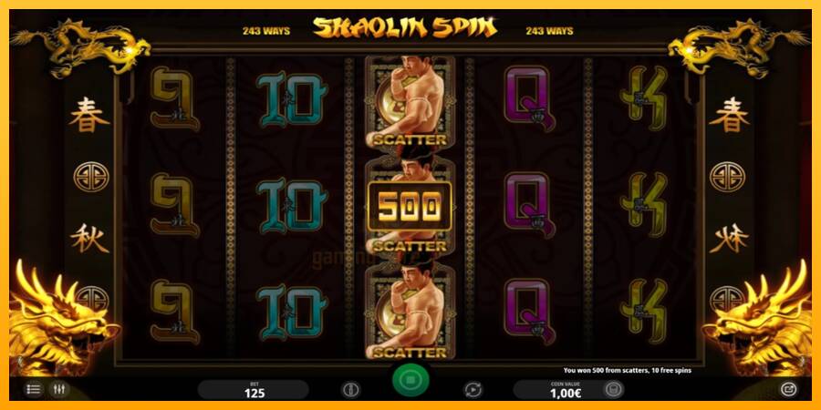 Shaolin Spin gaming machine for money, picture 3