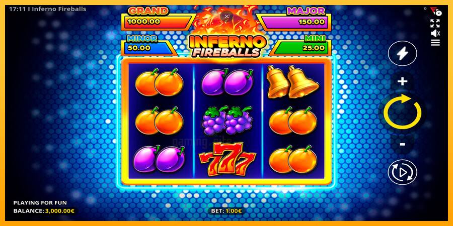 Inferno Fireballs gaming machine for money, picture 1