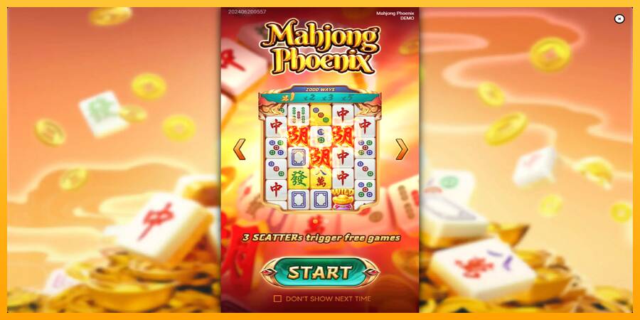 Mahjong Phoenix gaming machine for money, picture 1