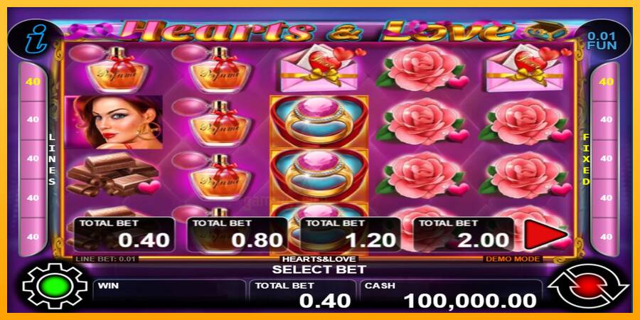 Hearts & Love gaming machine for money, picture 1