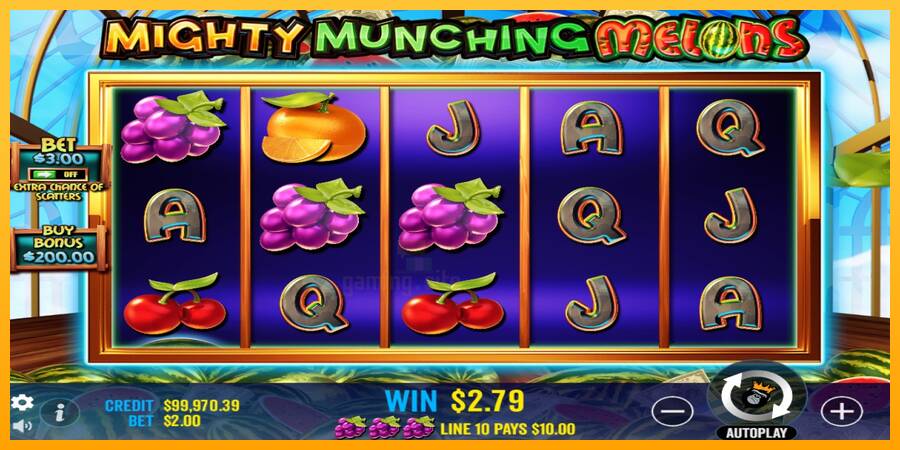 Mighty Munching Melons gaming machine for money, picture 4