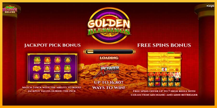 Golden Blessings gaming machine for money, picture 1