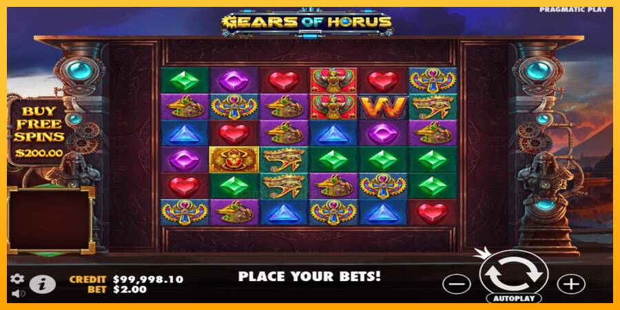 Gears of Horus gaming machine for money, picture 2