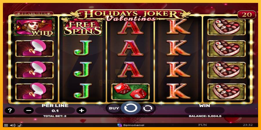 Holidays Joker - Valentines gaming machine for money, picture 2