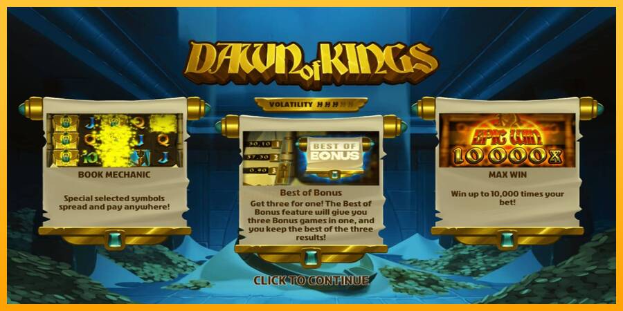 Dawn of Kings gaming machine for money, picture 1