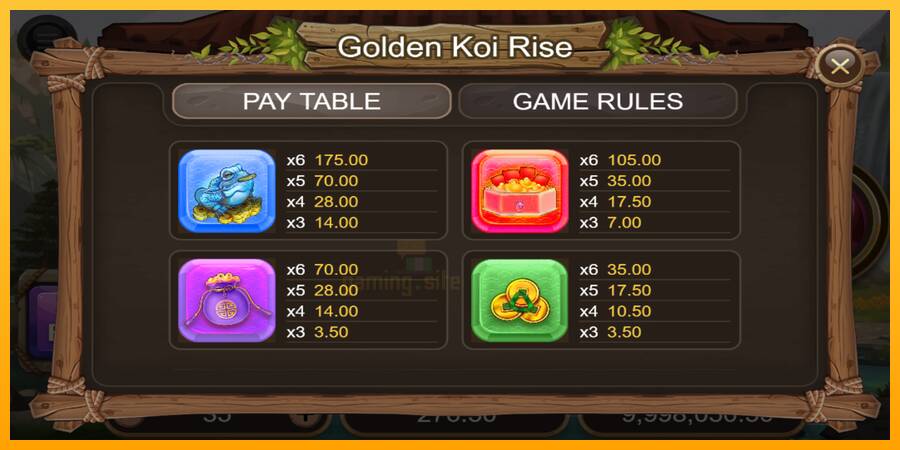 Golden Koi Rise gaming machine for money, picture 7