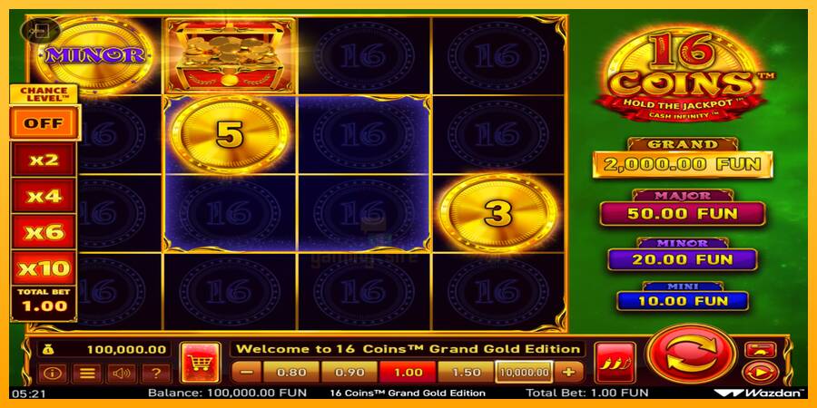 16 Coins Grand Gold Edition gaming machine for money, picture 2