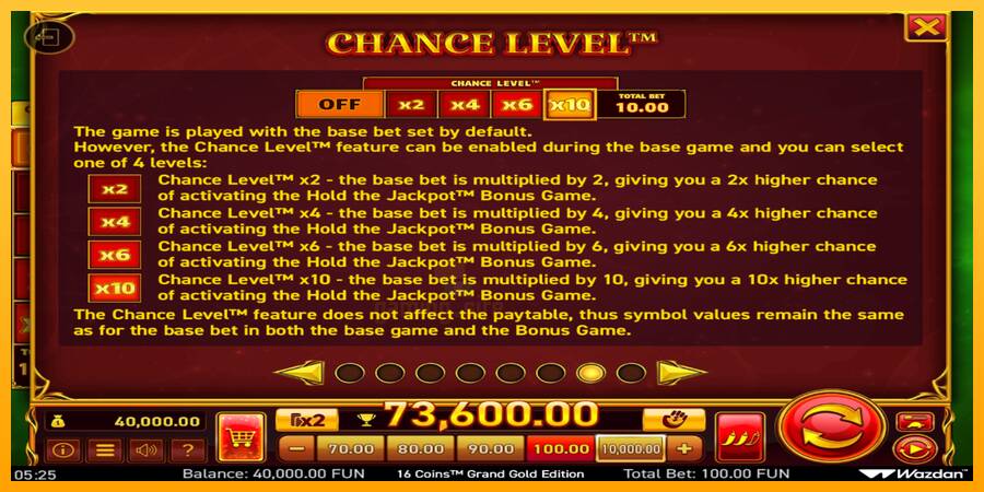 16 Coins Grand Gold Edition gaming machine for money, picture 7