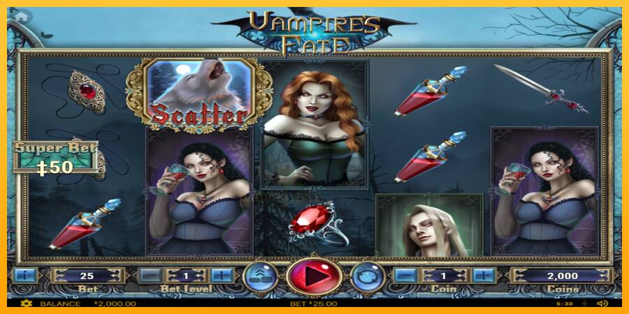 Vampires Fate gaming machine for money, picture 1