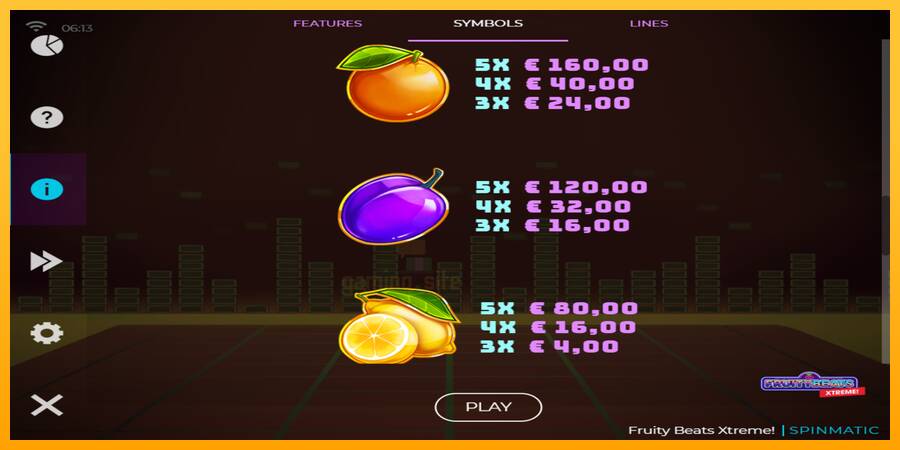 Fruity Beats Xtreme gaming machine for money, picture 5