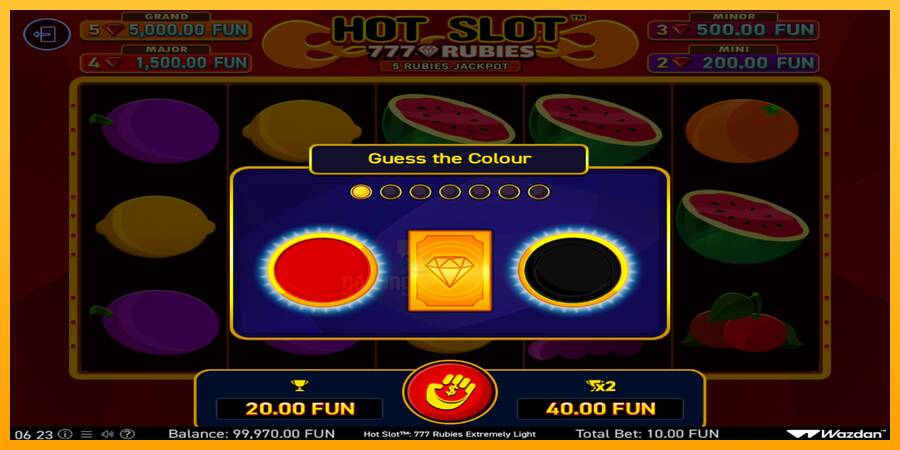 Hot Slot 777 Rubies Extremely Light gaming machine for money, picture 4