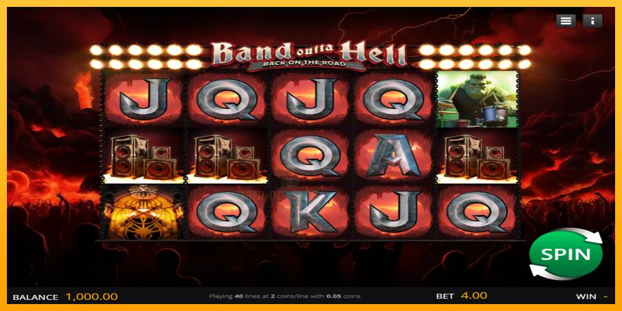 Band Outta Hell - Back on the Road gaming machine for money, picture 1