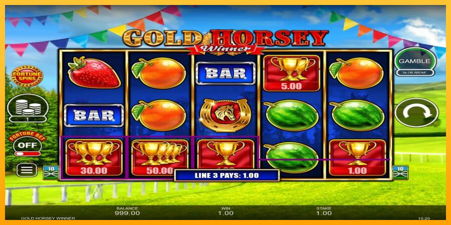 Gold Horsey Winner gaming machine for money, picture 3