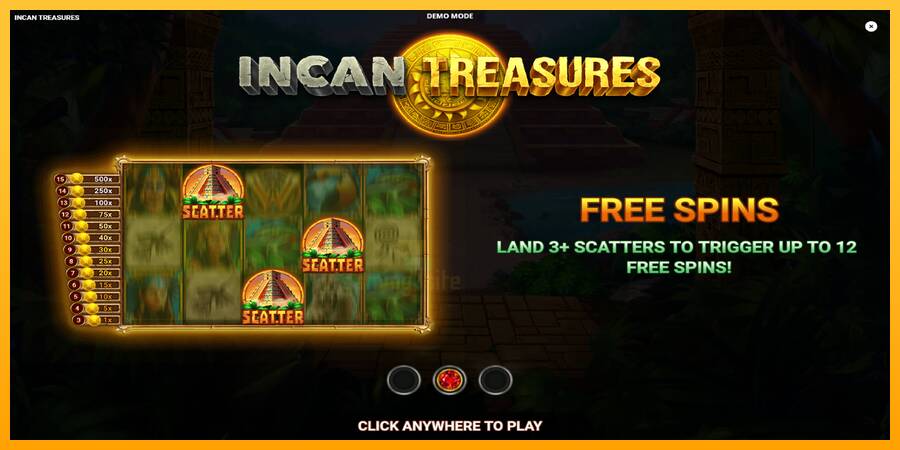 Incan Treasures gaming machine for money, picture 1