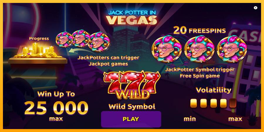 Jack Potter in Vegas gaming machine for money, picture 1