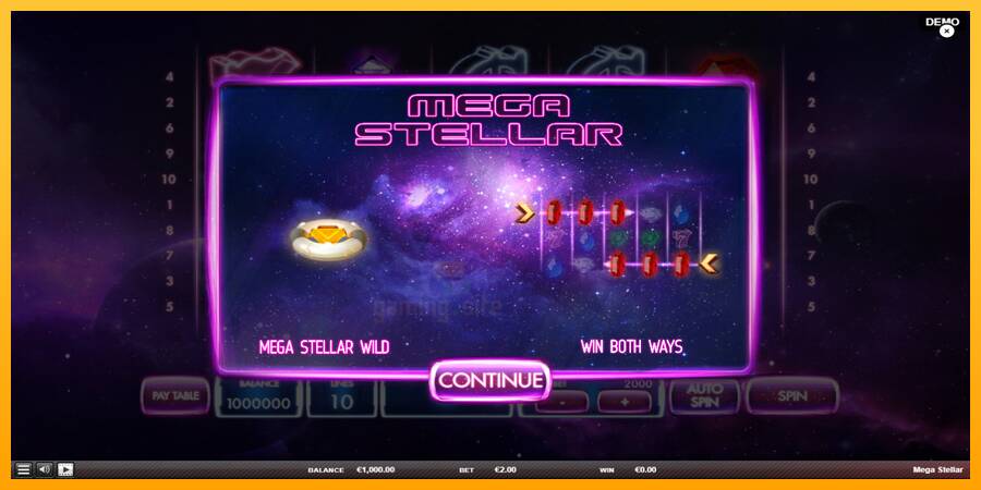 Mega Stellar gaming machine for money, picture 1