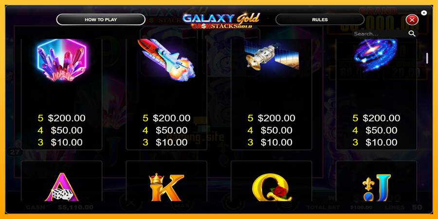 Galaxy Gold CashStacks Gold gaming machine for money, picture 5