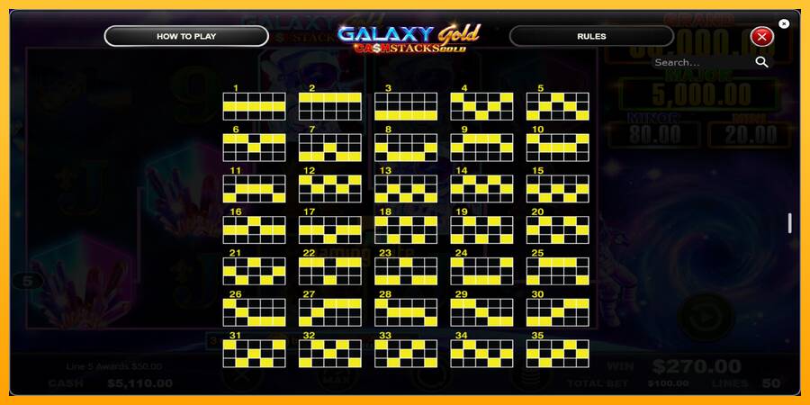 Galaxy Gold CashStacks Gold gaming machine for money, picture 6