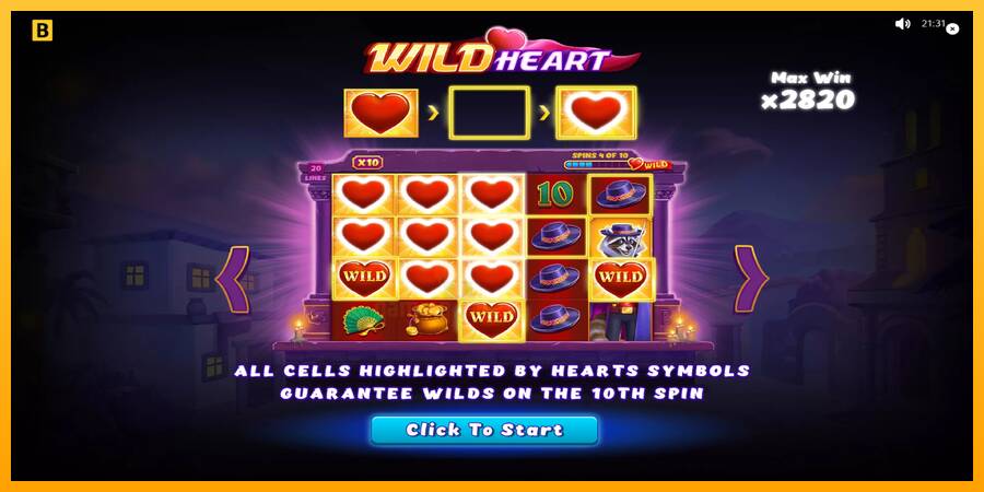 Wild Heart gaming machine for money, picture 1