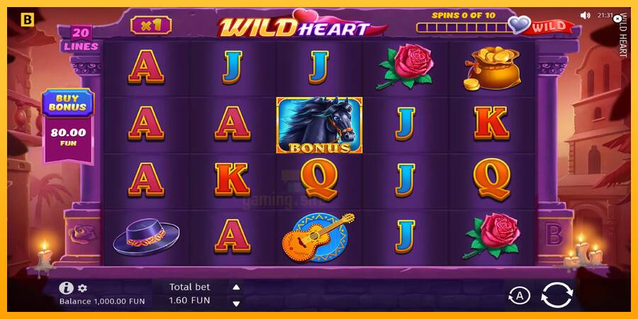 Wild Heart gaming machine for money, picture 2