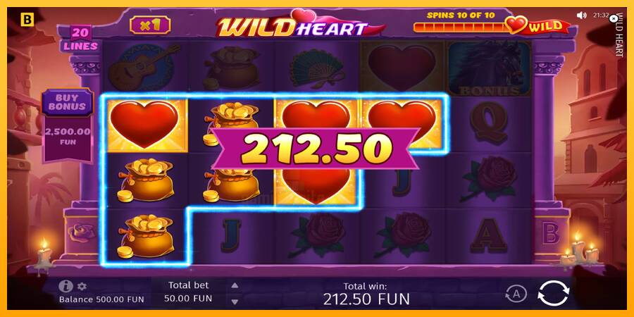 Wild Heart gaming machine for money, picture 3