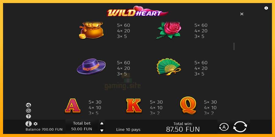 Wild Heart gaming machine for money, picture 6