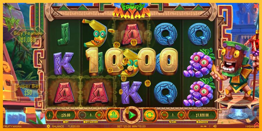 Fruity Mayan gaming machine for money, picture 4