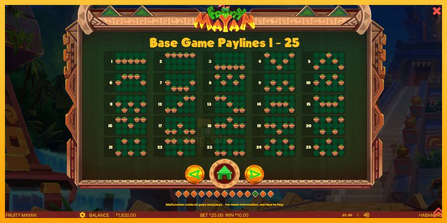 Fruity Mayan gaming machine for money, picture 7