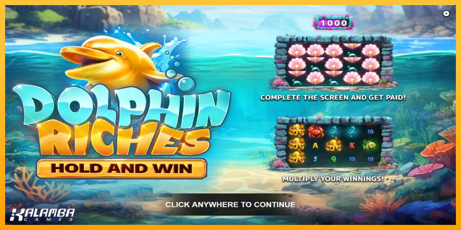 Dolphin Riches gaming machine for money, picture 1