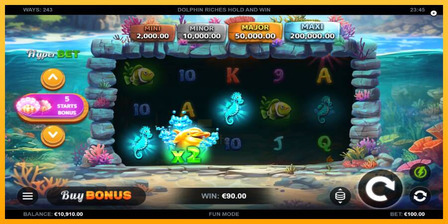 Dolphin Riches gaming machine for money, picture 4