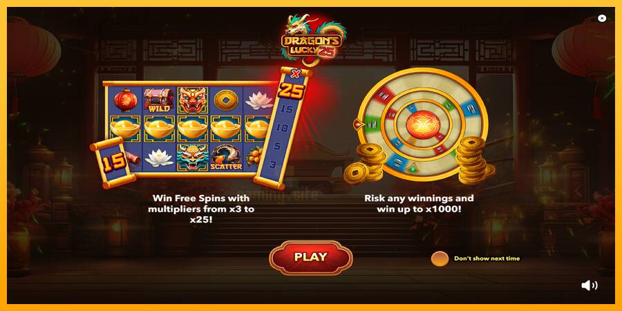 Dragons Lucky 25 gaming machine for money, picture 1