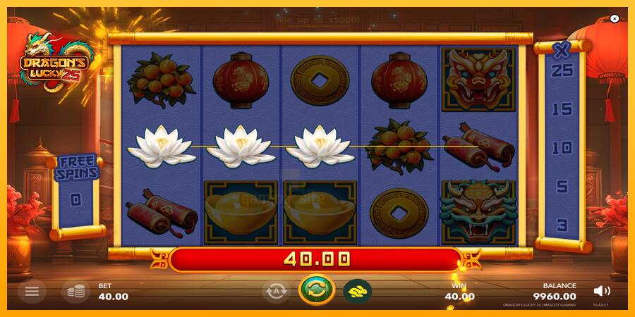 Dragons Lucky 25 gaming machine for money, picture 3