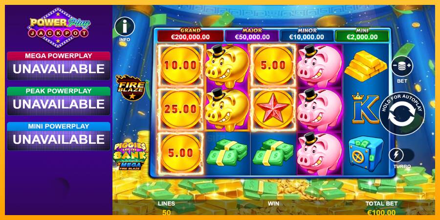 Piggies and the Bank PowerPlay Jackpot gaming machine for money, picture 2