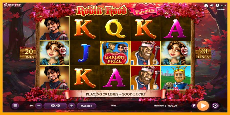 Robin Hood Valentine gaming machine for money, picture 2