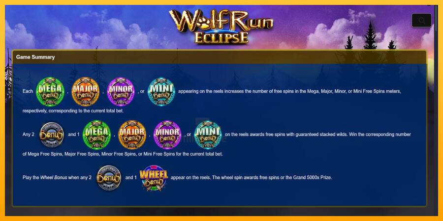 Wolf Run Eclipse gaming machine for money, picture 5