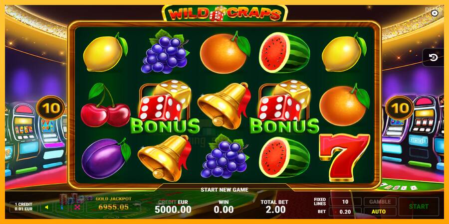 Wild Craps gaming machine for money, picture 1