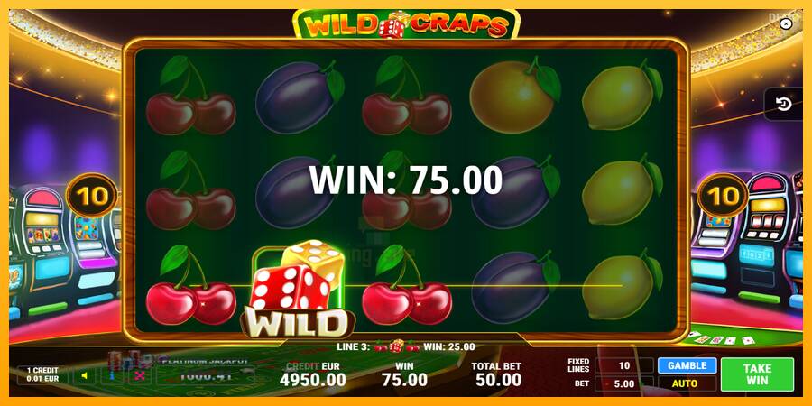 Wild Craps gaming machine for money, picture 2