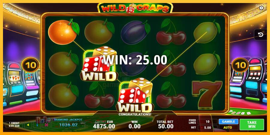 Wild Craps gaming machine for money, picture 4