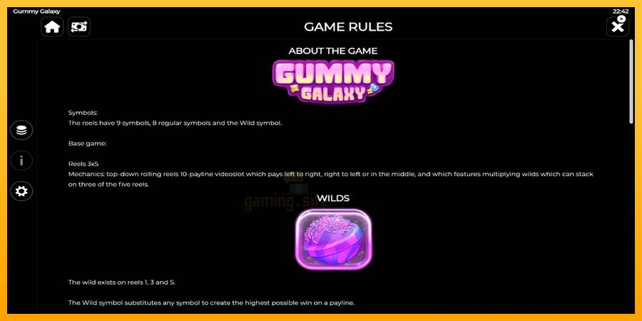 Gummy Galaxy gaming machine for money, picture 7