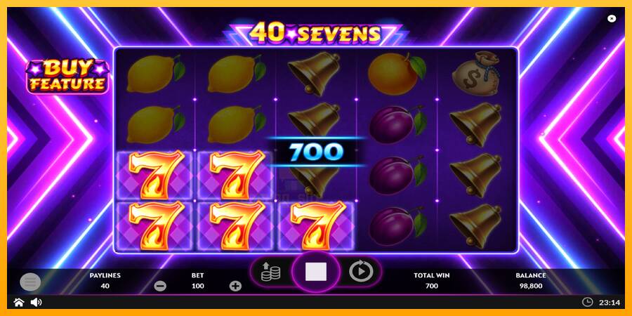 40 Sevens Buy Feature gaming machine for money, picture 3