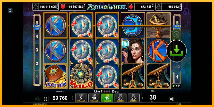 Zodiac Wheel gaming machine for money, picture 3