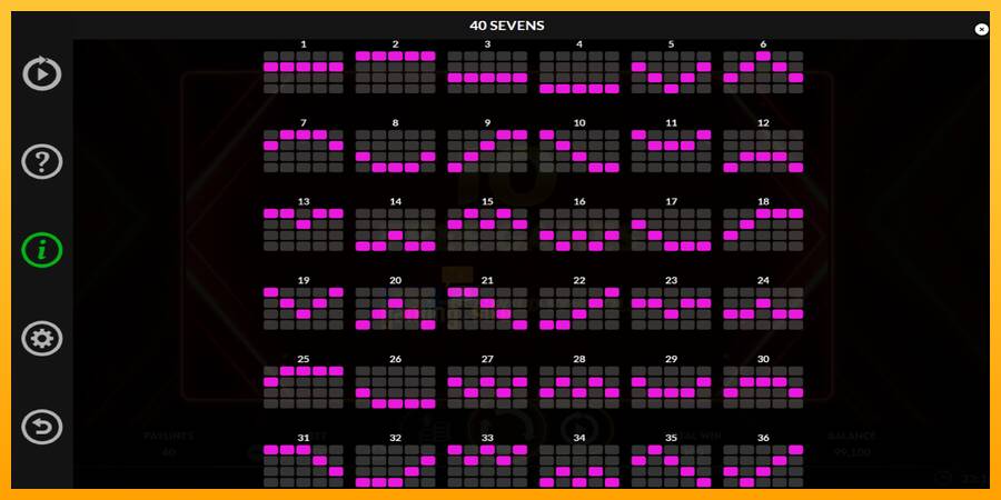 40 Sevens Buy Feature gaming machine for money, picture 7