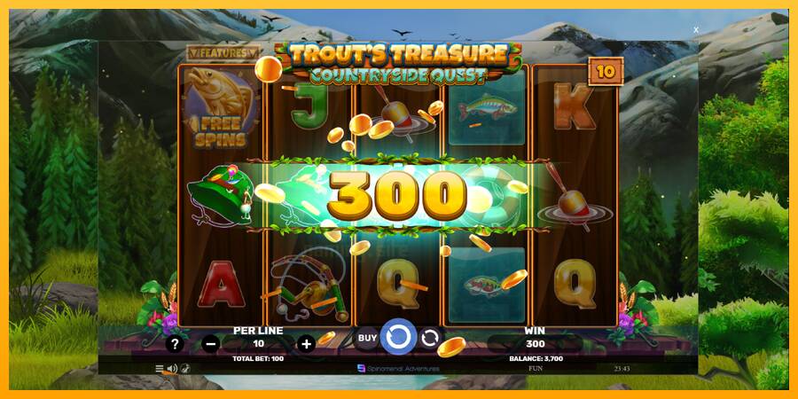 Trouts Treasure Countryside Quest gaming machine for money, picture 4