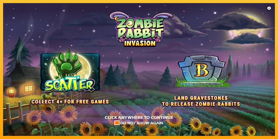 Zombie Rabbit Invasion gaming machine for money, picture 1