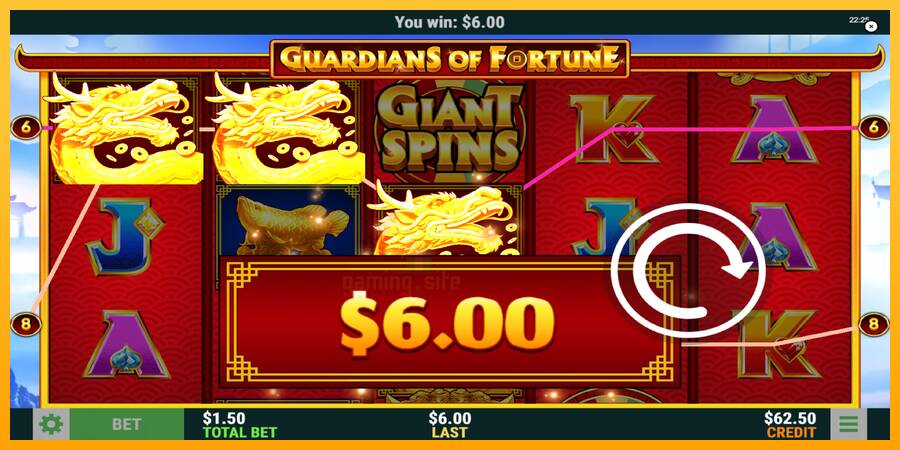 Guardians of Fortune gaming machine for money, picture 4