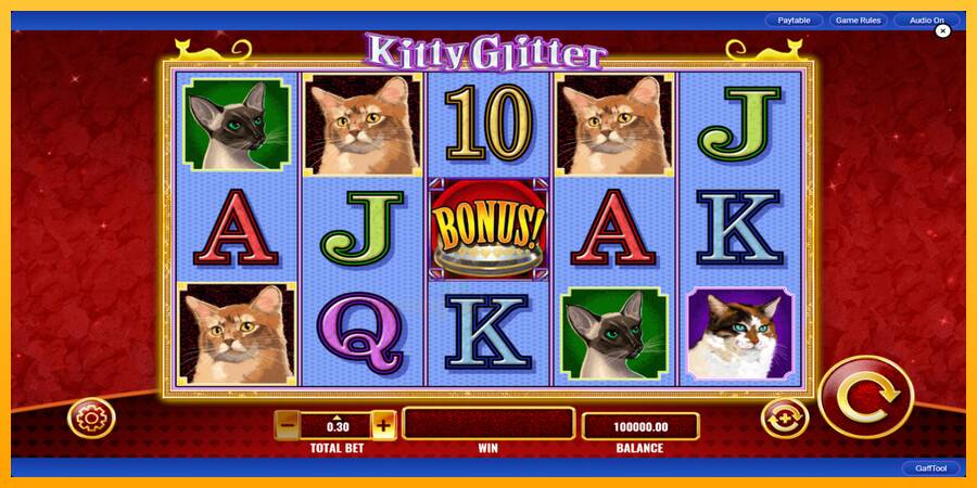 Kitty Glitter gaming machine for money, picture 2