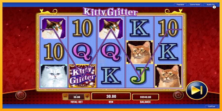 Kitty Glitter gaming machine for money, picture 3